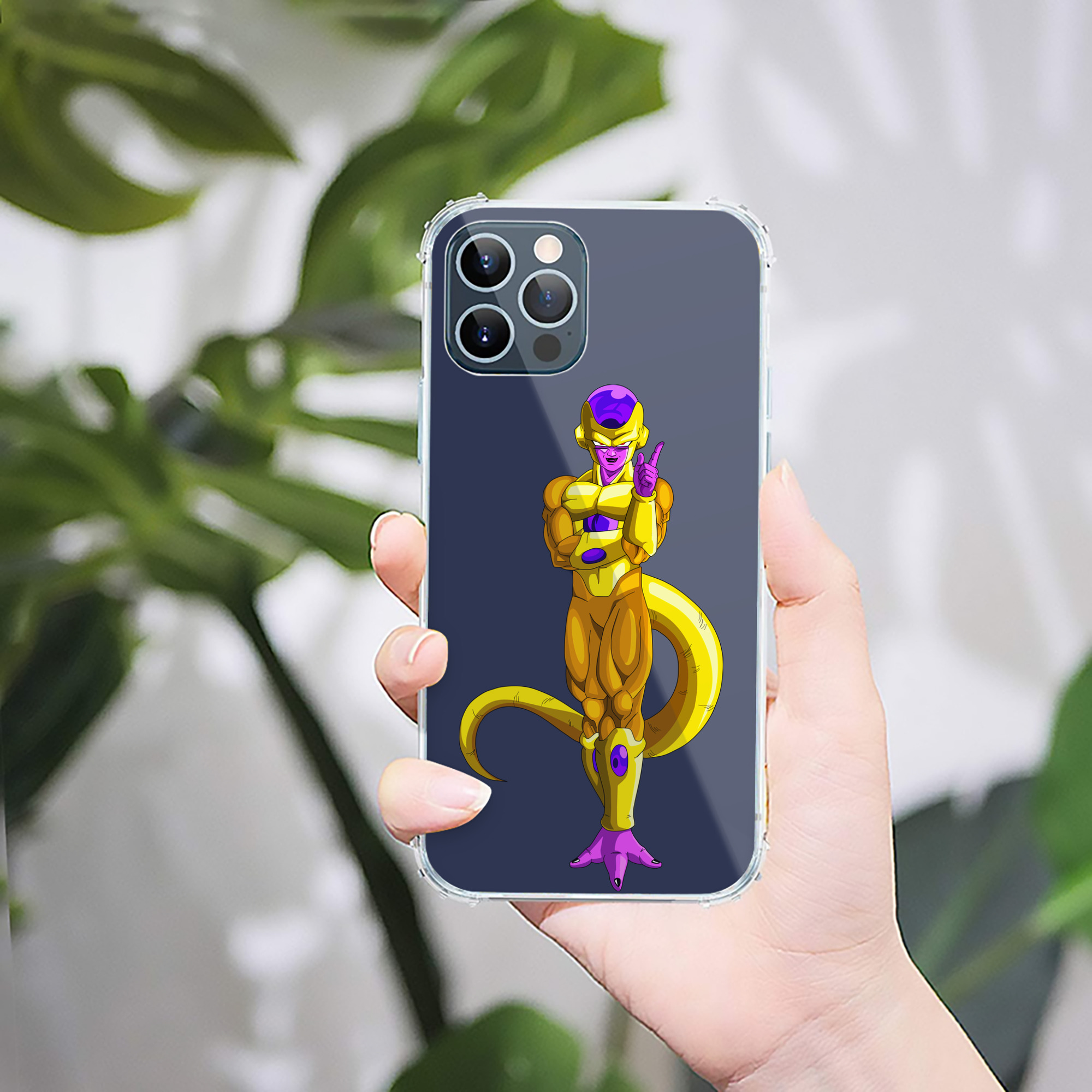 （画像用） ドラゴンボール フリーザ DRAGON BALL Frieza 【iPhone 12シリーズ対応】透明スマホケース（クリアソフトケース）